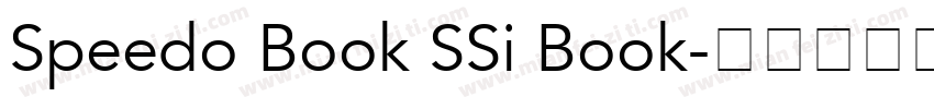 Speedo Book SSi Book字体转换
